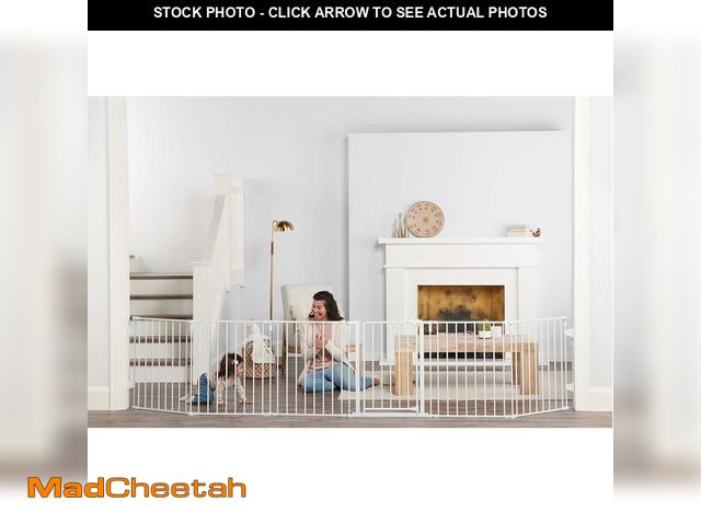 Lot 74-13042364 - Regalo 144-Inch Super Wide Adjustable Baby Gate and Play Yard, Award Winning Brand, 2-in-1, Bonus Ki...