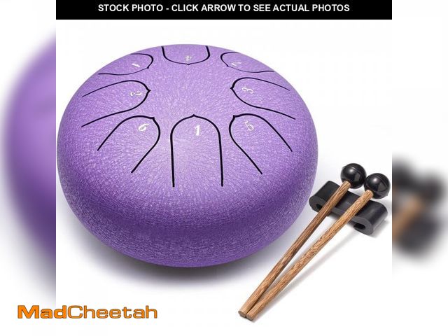Lot 74-12438916 - Lronbird Steel Tongue Drum Percussion, 6 Inch 8 Notes Musical Instruments, Music Gifts for Family Fr...