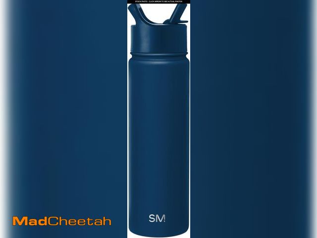 Lot 74-11556621 - Simple Modern Water Bottle with Straw Lid Vacuum Insulated Stainless Steel Metal Thermos Bottles  Re...