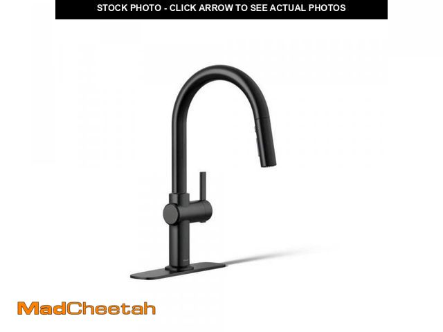 Lot 74-12086539 - (MISSING BASE) KOHLER Clarus Single Handle Pull Down Sprayer Kitchen Faucet in Matte Black - UNUSED