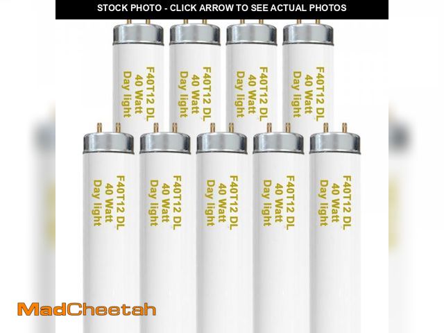 Lot 74-12518359 - Konideke T12 48 Inches 40 Watt Fluorescent Tube, F40T12/865 Light Bulb, 6500K Daylight, 3050 Lumens,...