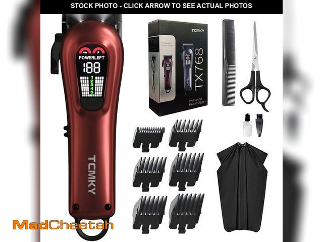 Lot 74-12717696 - TCMKY Hair Clippers for Men Professional Clippers for Men Cordless&amp;Corded Barber Clippers for Ha...
