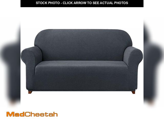 Lot 74-13059794 - Subrtex 1-Piece Stretch Sofa Slipcover Non Slip Couch Cover (Sofa, Gray) Large/3-Seater: 72-92 inche...