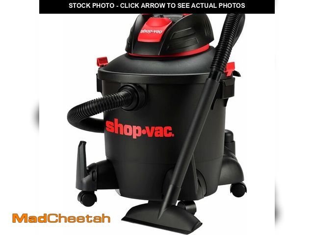 Lot 74-12828159 - Shop-Vac 5922805 Wet/Dry Vacuum, 8 Gallon, 4.5 Peak HP, 1.25 Inch Diameter x 7 Foot Hose, 6 Foot Cor...
