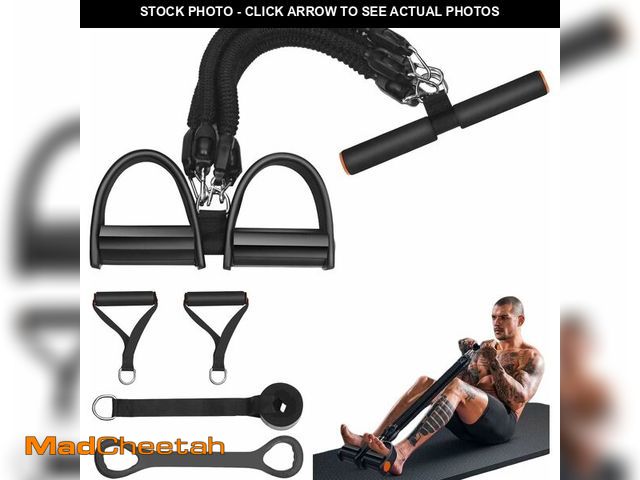 Lot 74-14271772 - Resistance Bands for Exercise,6-Tube Elastic Yoga Pedal Puller Resistance Band, Natural Latex Tensio...