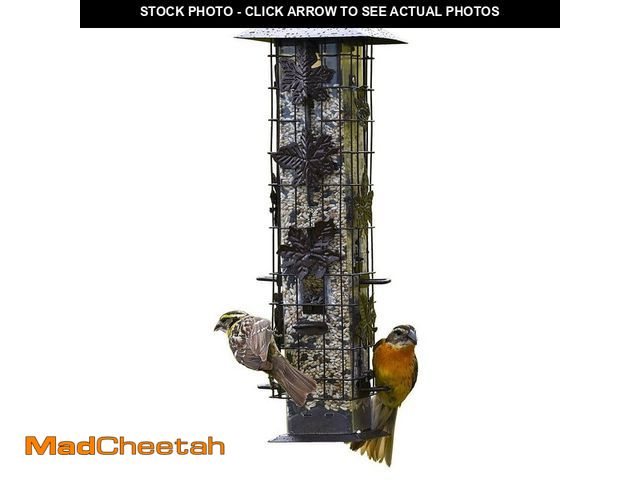 Lot 74-14362984 - (MISSING BOTTOM) Perky-Pet Squirrel-Be-Gone Squirrel-Resistant Metal Durable Wild Bird Feeder - 2 lb...