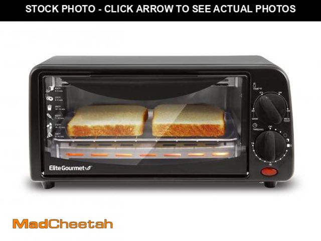 Lot 74-12114080 - Elite Gourmet ETO236 Personal Compact 2 Slice Countertop Toaster Oven with 15 Minute Timer &amp; Adj...
