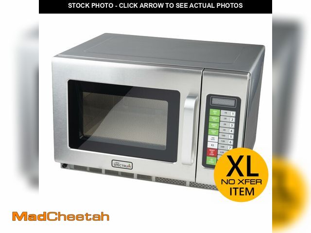 Lot 74-13674444 - (UNABLE TO TEST, NON-AMERICAN PLUG) Winco Commercial-Grade Microwave with Touch Controls, 1,800 W, 1...