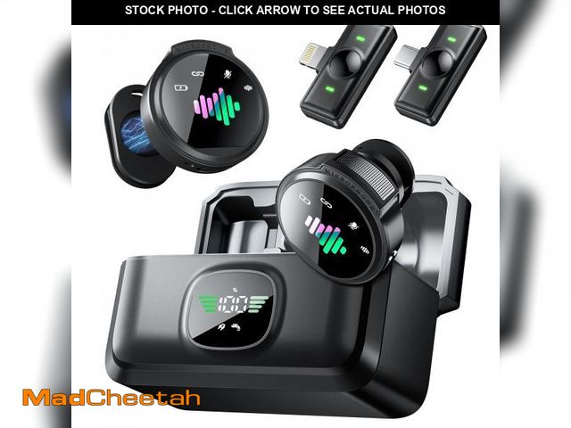 Lot 74-12309342 - LID LIRDDY Wireless Lavalier Microphone for iPhone: Mini Wireless Microphones for Android Equipment ...