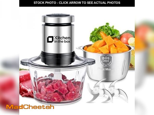 Lot 74-11852400 - Kitchen in the box Food Processors,400W All-Copper Motor Meat Grinder &amp; Food Chopper - Electric ...