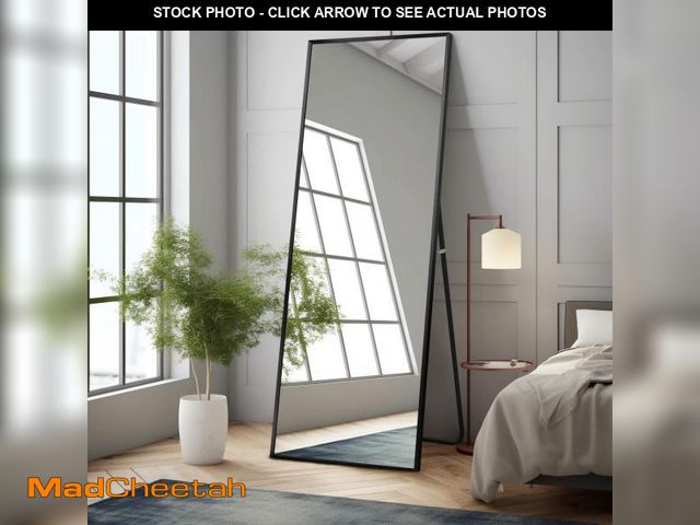 Lot 74-12521565 - NeuType Full Length Mirror, 64"x21" Body Mirror with Stand Floor Standing Wall-Mounted Hanging or Le...