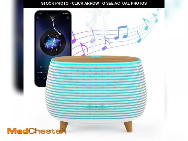Lot 74-12111226 - APOMATOT 2-in-1 BT Speaker &amp; Ultrasonic Essential Oil Diffuser,Aromatherapy Diffuser Cool Mist H...