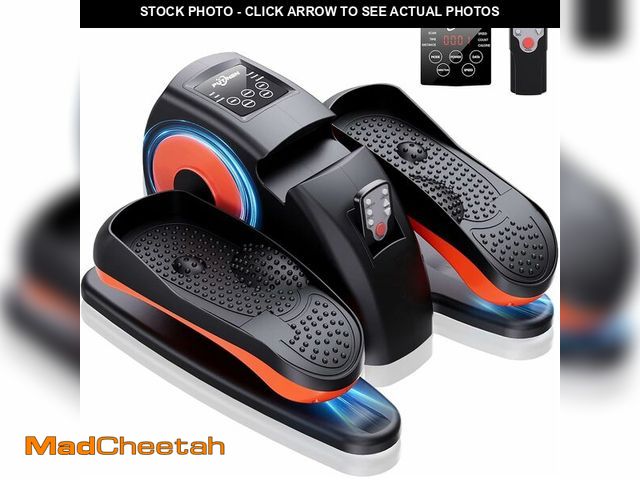 Lot 74-13710729 - Under Desk Elliptical Machine, Electric Elliptical Leg Exerciser for Seniors with 12 Adjustable, Por...