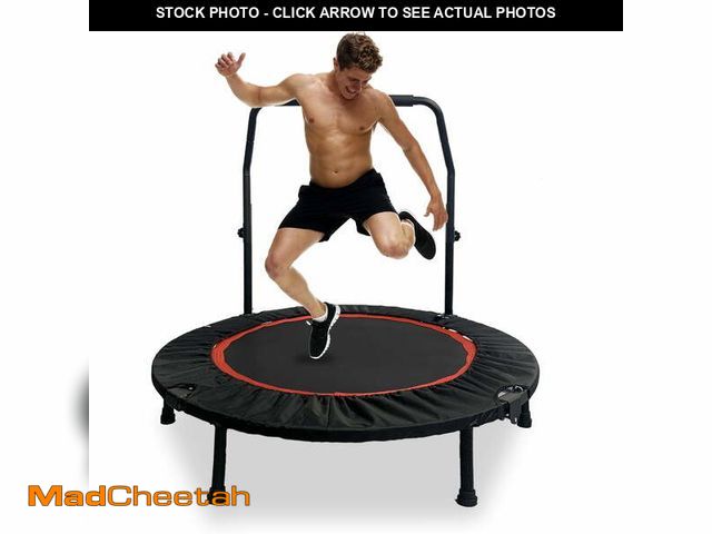 Lot 74-14087741 - Jacgood 40" Foldable Rebounder Trampoline for Adults, 660 LBS Max Load Heavy Duty Fitness Trampoline...