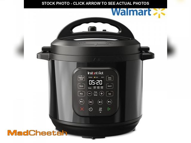 Lot 74-12536983 - Instant Pot 8Qt RIO Chef Series 7-in-1 Multi-Cooker, Pressure Cook, Slow Cook, &amp; more, Black - U...