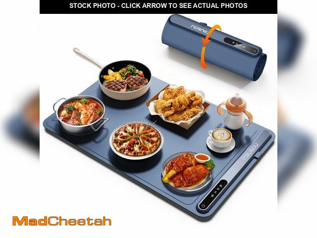 Lot 74-14154676 - Warming Mat for Food (24"x16") - iTRUSOU 3-Year Classic Electric Warming Tray with 3-Level Temp Cont...