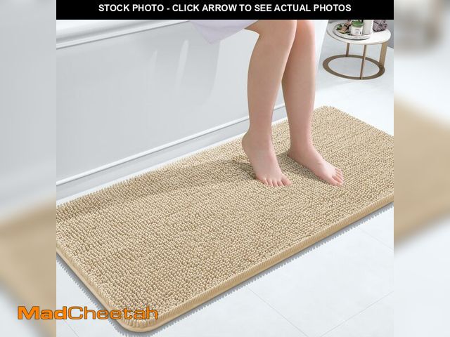 Lot 74-14151160 - OLANLY Bathroom Runner Rugs 47x20, Extra Soft Absorbent Chenille Bath Rugs, Rubber Backing Quick Dry...
