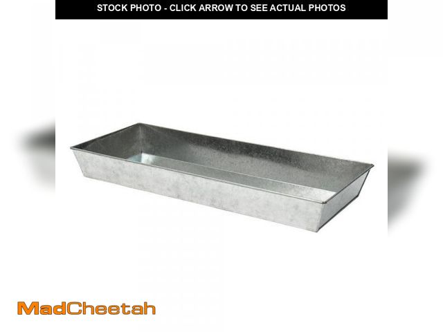 Lot 74-12424565 - ACHLA DESIGNS Large Versatile Galvanized Steel Tray, 24 in. W Antique Finish - UNUSED