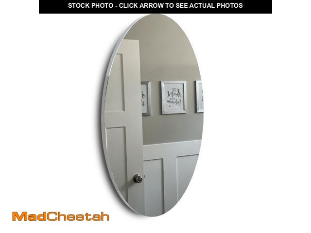 Lot 74-12481452 - Facilehome 25.1" X 14.8" Oval Mirror for Bathroom,Wall Mounted Bathroom Mirror,Bathroom Vanity Mirro...