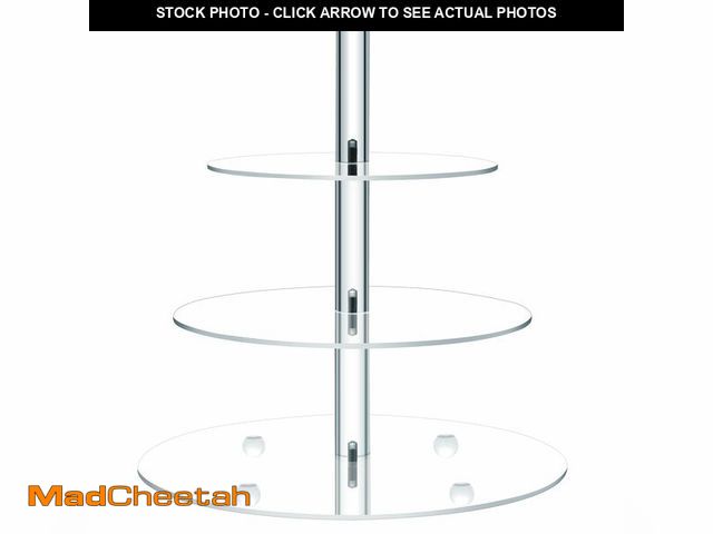 Lot 74-14207410 - Clay Tonic 4 Tiered Acrylic Glass Premium Cupcake Holder-Cake Stand-Cupcake Stand-Dessert Stand-Tea ...