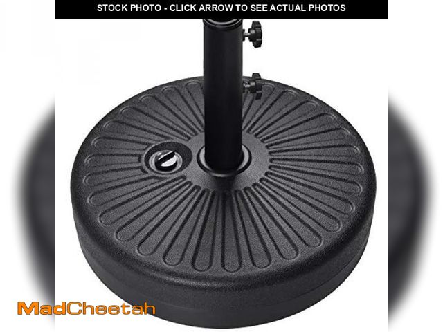 Lot 74-12397868 - EliteShade Umbrella Base Water Filled Stand Market Patio Outdoor Heavy Duty Umbrella Holder(Black) -...