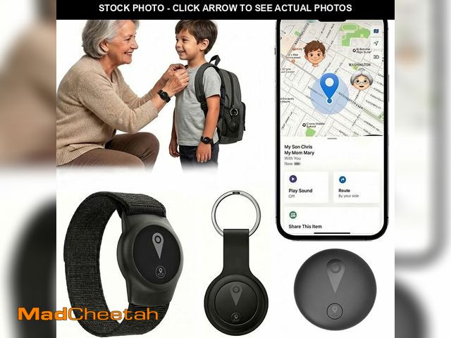 Lot 74-14334621 - GPS Tracker for Kids, Real-Time GPS Tracking Device for Children w/Wearable Wristband &amp; Keychain...