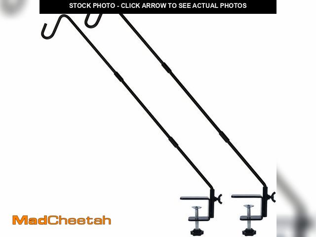 Lot 74-14210178 - Juegoal 2 Pack Heavy Duty Deck Hook with 2 Inch Non Slip Clamp, 25 or 36 Inch Extended Reach Deck Ho...