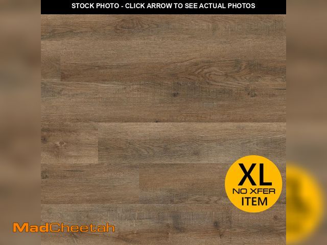 Lot 74-12552527 - 36 Cases Of A&amp;A Surfaces Heirloom Oak 6 MIL x 6 in. x 48 in. Glue Down Luxury Vinyl Plank Floori...