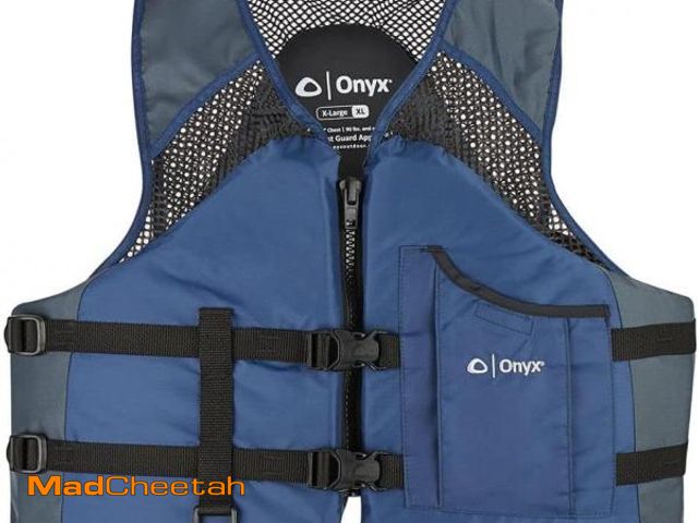 Lot 74-12098408 - ONYX Mesh Classic Sport Life Jacket, Large, Navy - UNUSED