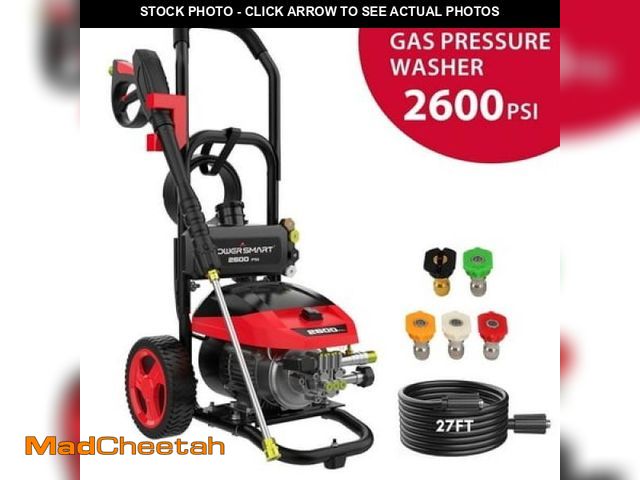 Lot 74-12173984 - PowerSmart 2600PSI Electric Brushless Pressure Washer  1.2GPM  1800W  27FT Hose  Safety Lock - USED
