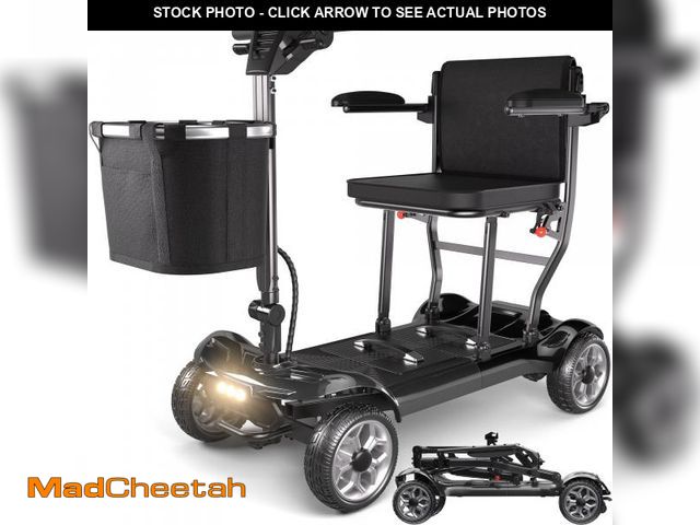 Lot 74-12447584 - SACVON Ultra Lightweight Mobility Scooter for Seniors,43Lbs Aluminum Electric Wheelchair,Lithium Bat...