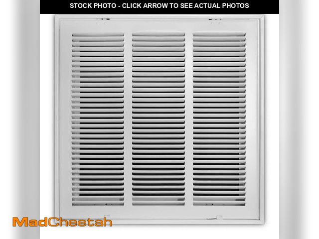 Lot 74-13023223 - Everbilt 16 in. x 16 in. Steel Return Air Filter Grille in White - UNUSED