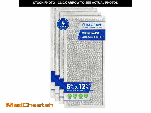 Lot 74-13627680 - Microwave Filter Replacement 5.78" x 12.91" Fits W10208631A Whirlpool Microwave Filter - Aluminum Me...