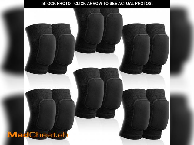Lot 74-12222812 - Yunsailing 6 Pairs Knee Pads for Women Men, Soft Breathable Volleyball Tactical Knee Pads Workout Pr...