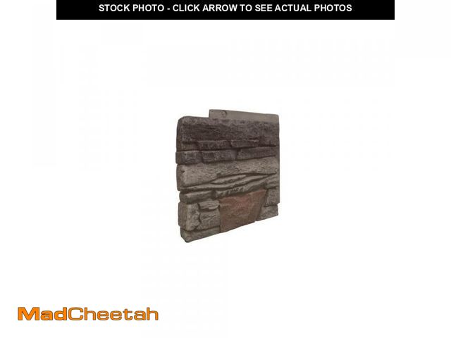 Lot 74-12146772 - GenStone Stacked Stone Kenai 12 in. x 1.375 in. x 12 in. Faux Stone Siding Left Corner Panel - UNUSE...