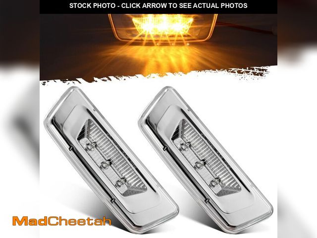 Lot 74-12606363 - Partsam 2Pcs Replacement for Kenworth T680 T880 and Peterbilt 576 Led Side Marker Turn Signal Lights...
