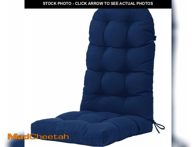 Lot 74-14598533 - YEFU Adirondack Chair Cushion, 49x20x4'' Thick Rocking Chair Cushions, Navy - USED