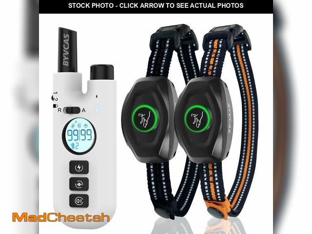 Lot 74-13620897 - 2 in 1 Bark Collar with Remote, Shock Collar for 2 Large Medium Small Dogs(15-120lbs), Anti Barking ...