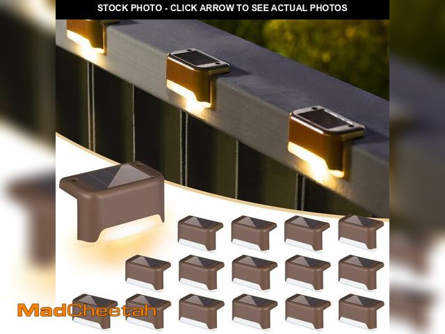 Lot 74-14302390 - SOLPEX Solar Deck Lights Outdoor 16 Pack, Solar Step Lights Waterproof Led Solar lights for Outdoor ...