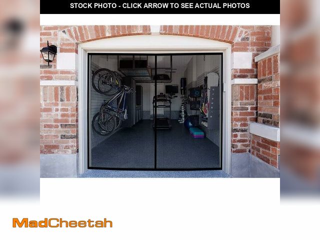 Lot 74-12701011 - Garage Screen Doors for 1 Car Garage, 8x7Ft Magnetic Closure Heavy Duty Weighted Bottom Screen Self ...