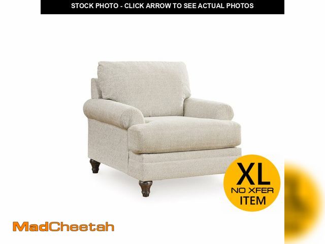 Lot 74-12820181 - Signature Design by Ashley Valerani Classic Upholstered Chair, Beige - UNUSED