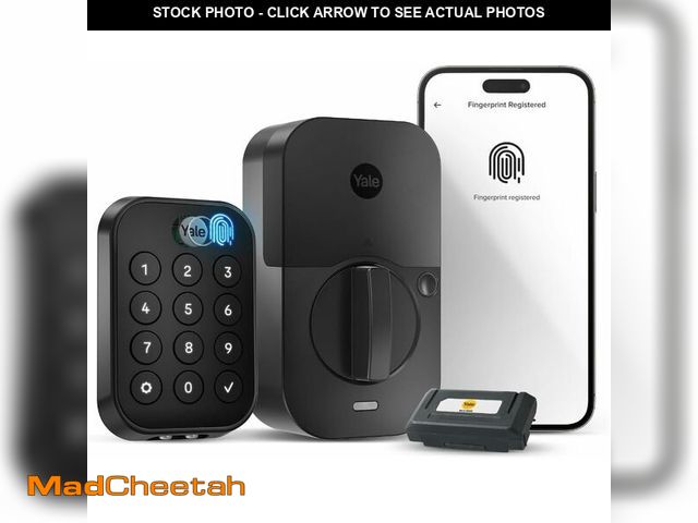 Lot 74-14591664 - Yale Assure Lock 2 Touch Fingerprint Deadbolt with Wi-Fi, Black Suede - USED