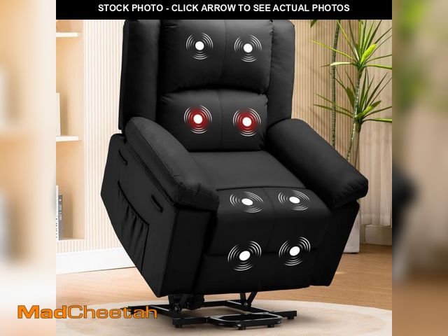Lot 74-12430554 - COMHOMA Power Lift Recliner for Elderly, Lift Chair with Heat and MassageÃ¯Â¼ÅPU Recliner Sofa with...