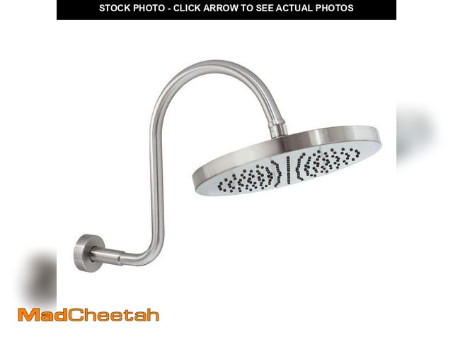 Lot 74-14112689 - *DIRTY* MODONA 1-Spray 10 in. Single Wall MountHigh Pressure Fixed Shower Head in Satin Nickel *DIRT...
