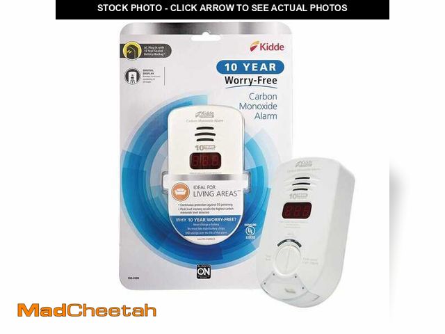 Lot 74-14285349 - Kidde 10-Year Worry-Free Plug-In Carbon Monoxide Detector with Digital Display, 900-0280 - UNUSED