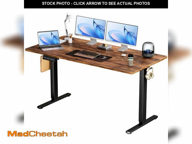 Lot 74-14352725 - CONCETTA Electric Height Adjustable Desk, 63"x24" Ergonomic Sit Stand Workstation, One-Touch Lift Ho...
