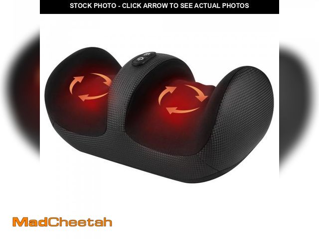 Lot 74-11554182 - Nekteck Shiatsu Foot Massager with Heat, Foot and Calf Massager with Massage Roller, Lightweight and...