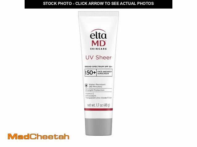 Lot 74-14208266 - EltaMD UV Sheer Face and Body Sunscreen SPF 50+, Oil Free, No White Cast Sunscreen for Face and Body...
