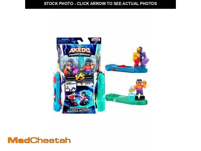 Lot 74-13545186 - Legends of Akedo Power Storm - Versus Pack - 2 Mini Battling Warriors and 2 Battle Controllers - Bus...