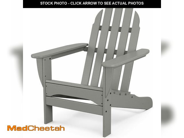 Lot 74-13214499 - POLYWOOD AD4030GY Classic Outdoor Adirondack Chair, Slate Grey - UNUSED